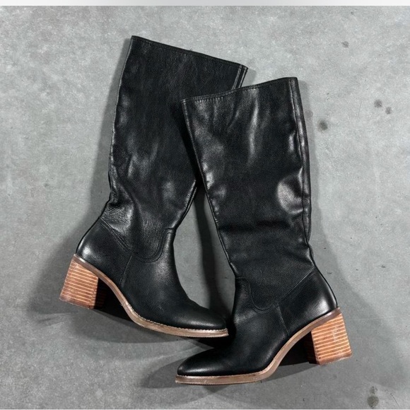 Vintage America Shoes - Vintage America Black Heeled Boots